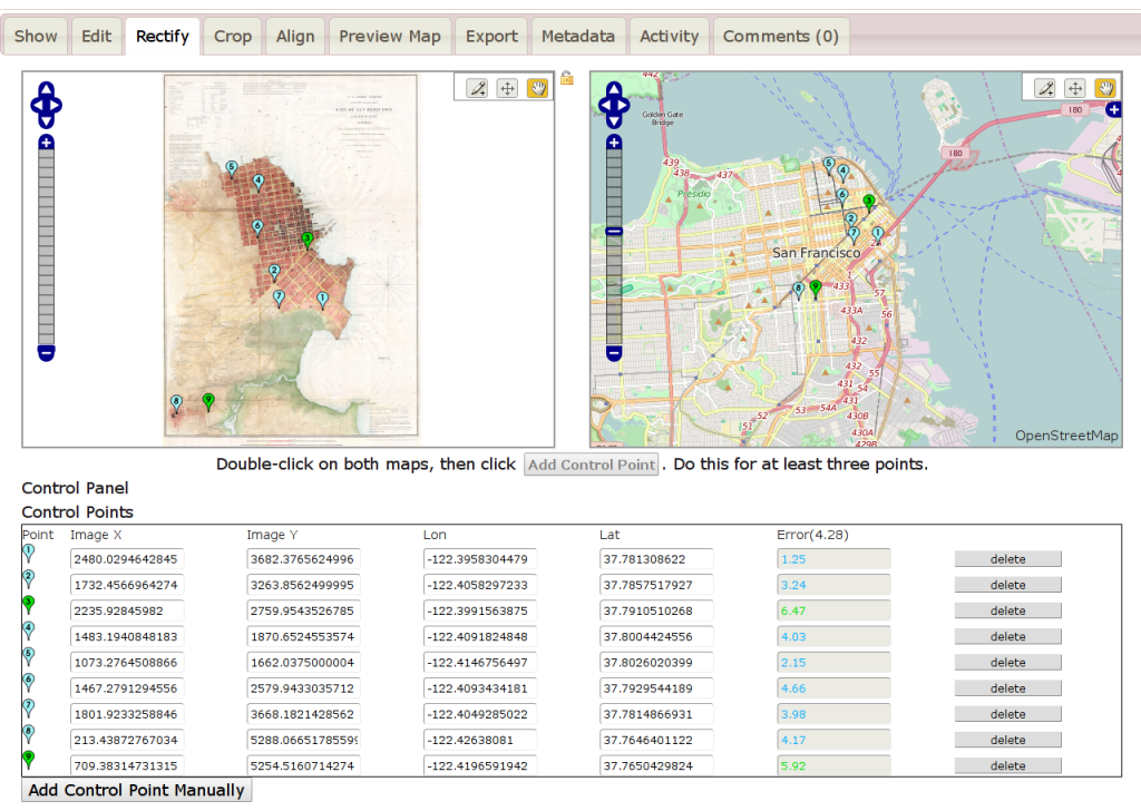 Map Warper - 1853 San Francisco